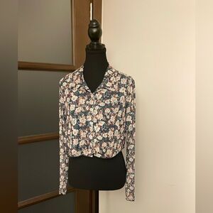 NWT Sage the Label Floral Long Sleeve Women's Top